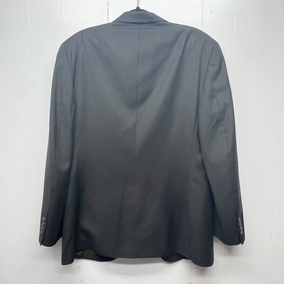 Alfani Men's New Wool Cashmere Blend Dark Olive Green Blazer Jacket Size Large - Picture 8 of 9